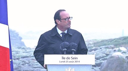 Discours lors du déplacement à l'Île de Sein