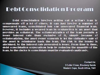 Debt Counselling Program