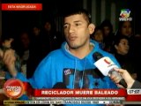 Joven reciclador es baleado