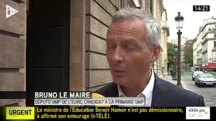 Bruno Le Maire : François Hollande "a été incapable de trancher"