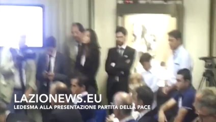 Ledesma alla presentazione partita della pace