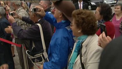 Merkel deja en Galicia su apoyo a la política de Rajoy