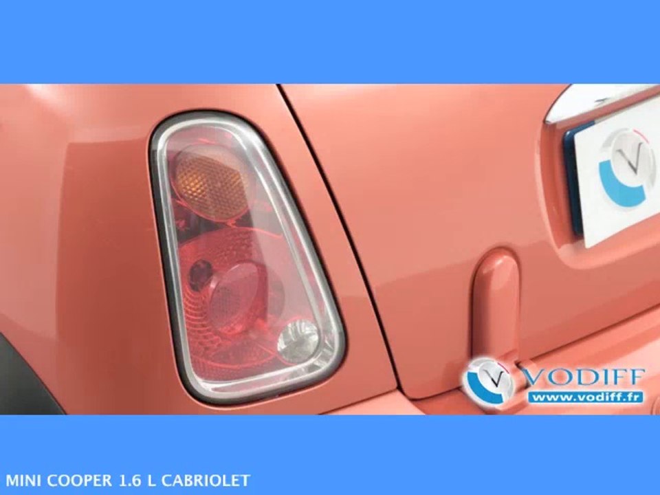 VODIFF : MINI OCCASION ALSACE : MINI COOPER 1.6 L CABRIOLET