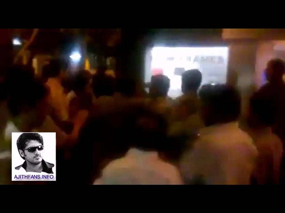 Thala Ajith at Theater with fans