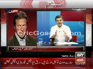 Mohammad Afzal Khan LIVE with Mubashir Lucman exclusively on ARY NEWS 24th August 2014