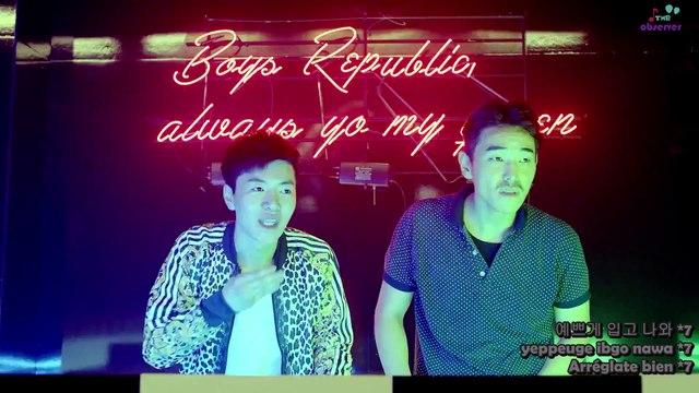 [SUB ESP] Boys Republic Dress Up (color coded + hangul + romanized)