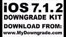 iOS 7.1.2 Downgrade to 7.0.6, 7.0.4, 6.1.3 iPhone 4, 4s, 5, 5c, 5s, iPad