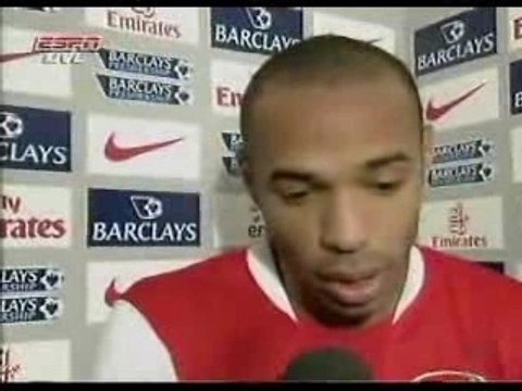 Henry Interview - Arsenal vs. Man Utd