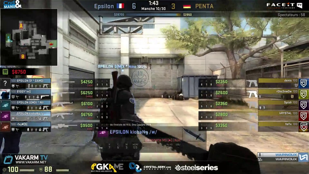 FaceIT - Quart - Epsilon vs Penta