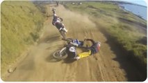 POV Dirt Bike Race Fail | Mini Pile Up
