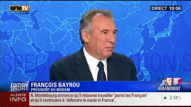 François Bayrou, l'invité de Ruth Elkrief sur BFMTV - 250814