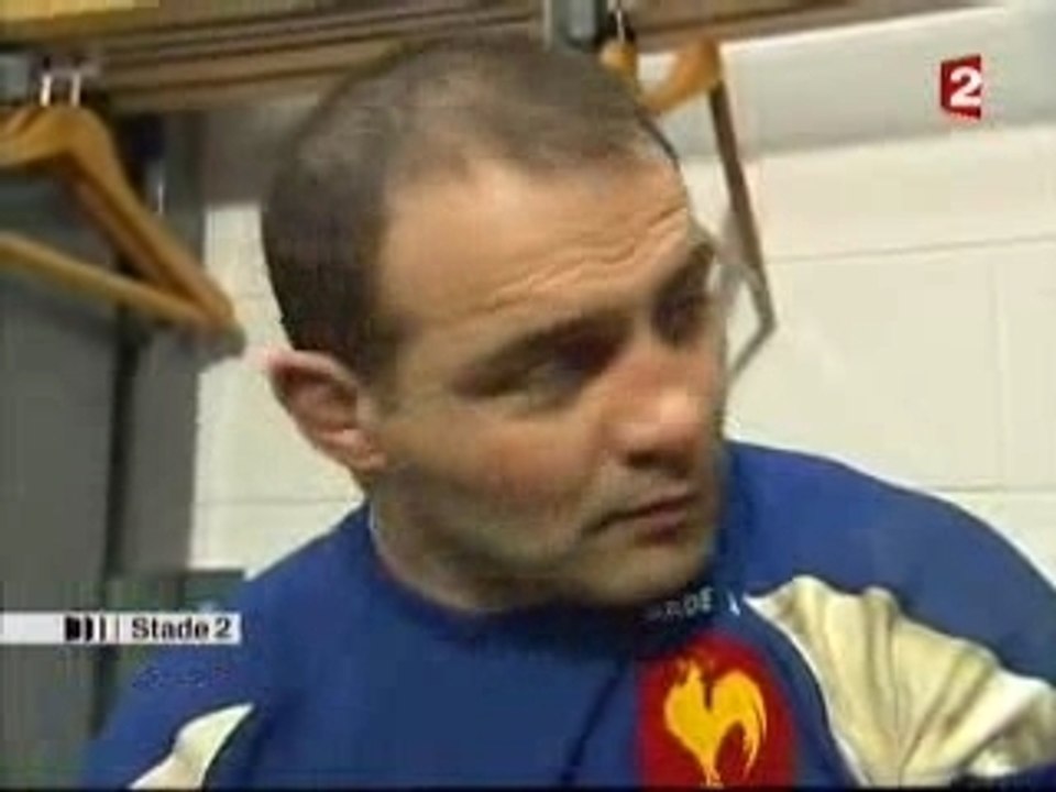 ITW dans les vestiaires des Bleus