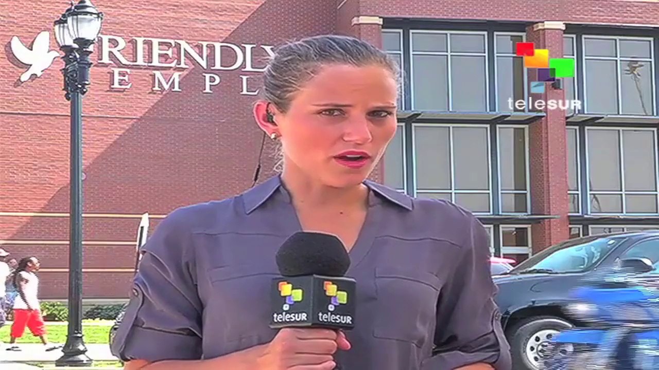 The funeral of Michael Brown in Ferguson, Missouri