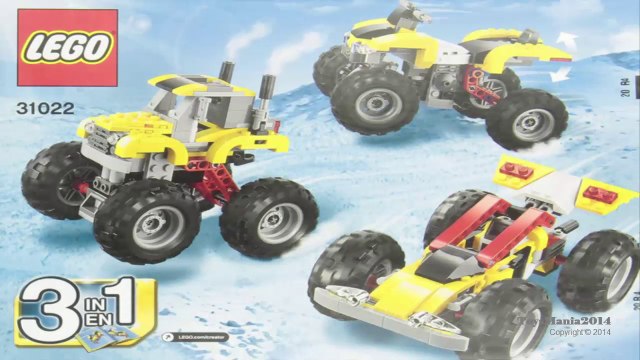 LEGO Creator Turbo Quad - 3 in 1 (Turbo Quad ,Monster truck or Cool Buggy) 31022 - Toys Review