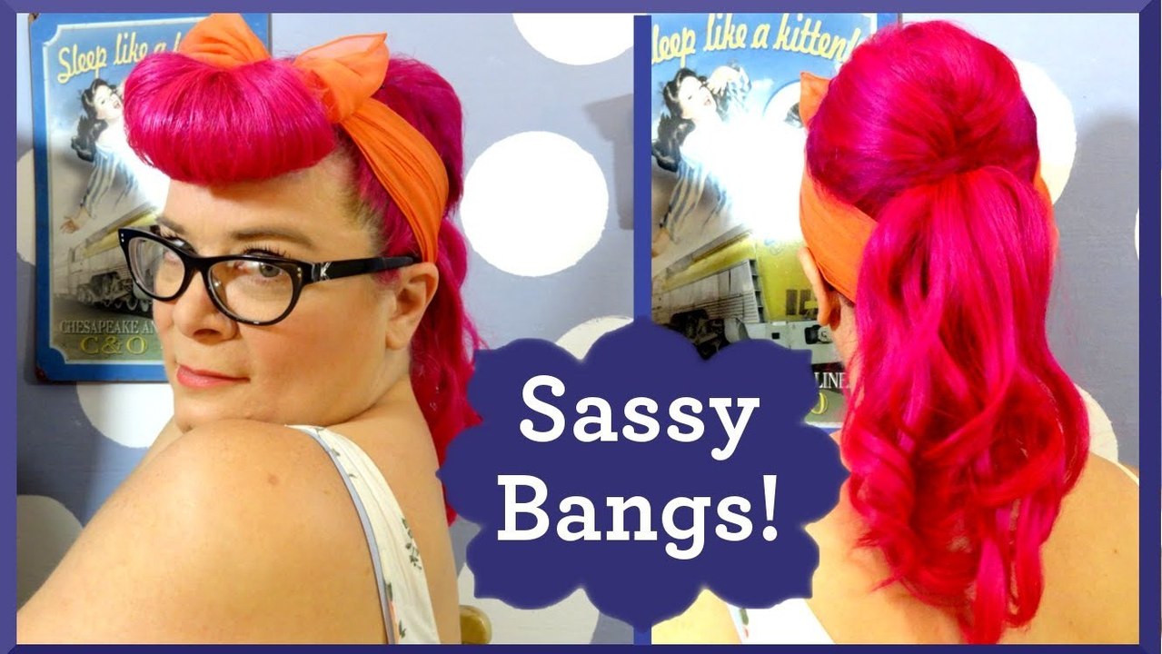 Bumper Bangs for a Rockabilly Back to School Hairstyle