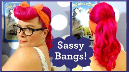 Bumper Bangs for a Rockabilly Back to School Hairstyle