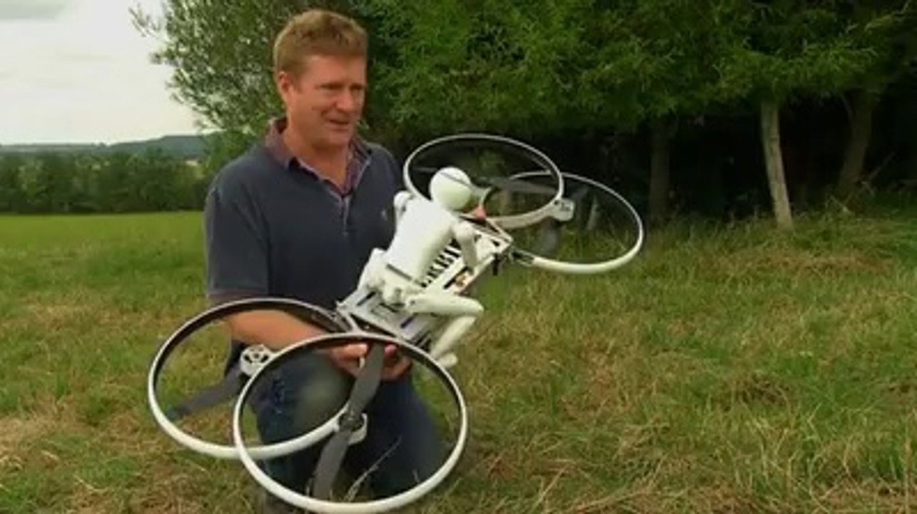 Robot Ride A Hovercycle