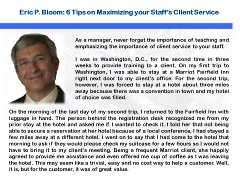 The Shearin Group Leadership Training Tips for Maximizing your Client Service