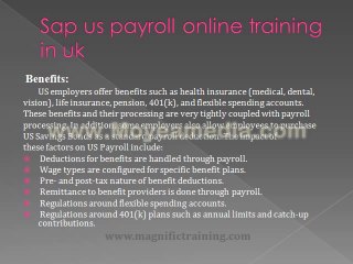 sap us payroll online training in classes