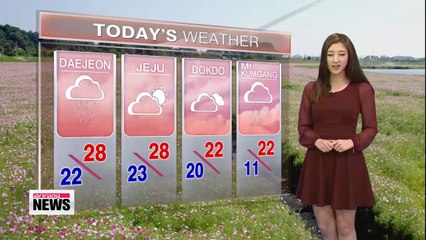 Light rain continues across the nation