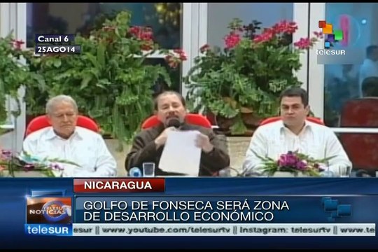Nicaragua: firman acuerdos para desarrollo del Golfo de Fonseca
