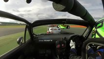 Funny car pilot playing with the mirror of his opponent during race!