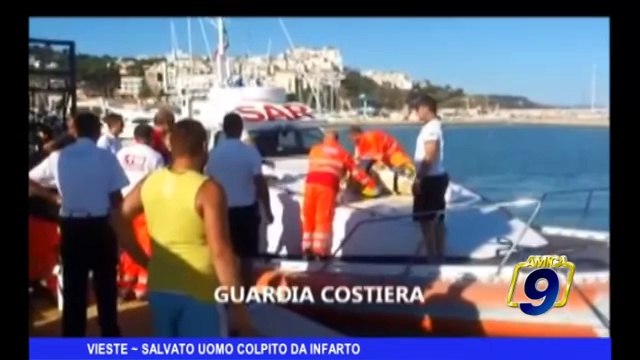 VIESTE | Salvato uomo colpito da infarto