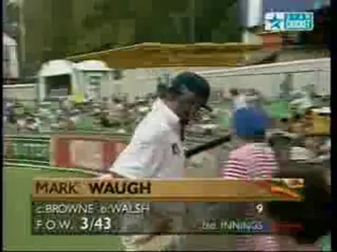 Courtney Browne - Great Catch - Australia v West Indies at Perth 5th test 1997