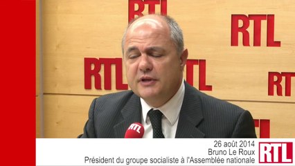 "Je n'ai pas envie d'arrêter le match à la mi-temps", dit Bruno Le Roux