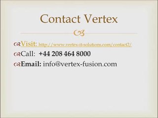 Oracle Jobs Vertex