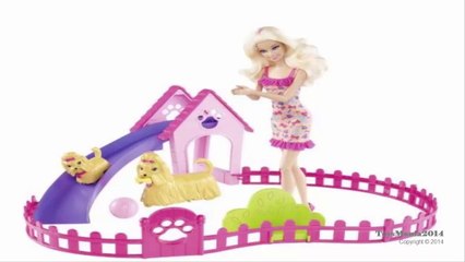 Barbie Puppy Play Park and Barbie Doll Giftset - Toys Review