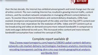 Content Delivery Networks (CDN) Market Global Research Report to 2019