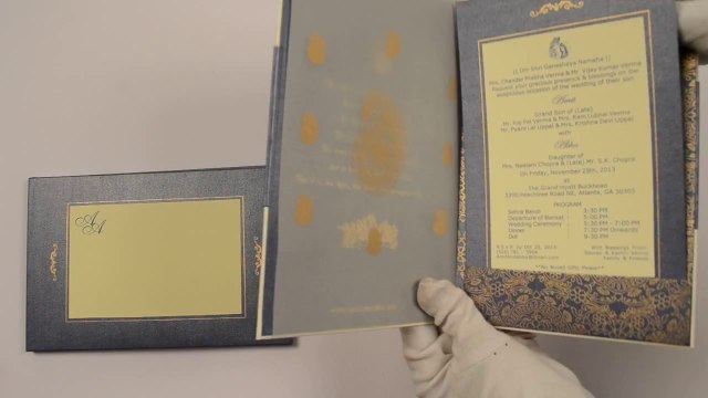 D-6222, Blue Color, Laser Cut Cards