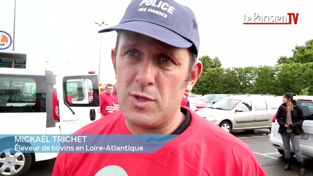 Vitry-sur-Seine : des éleveurs de bovins envahissent le centre Leclerc