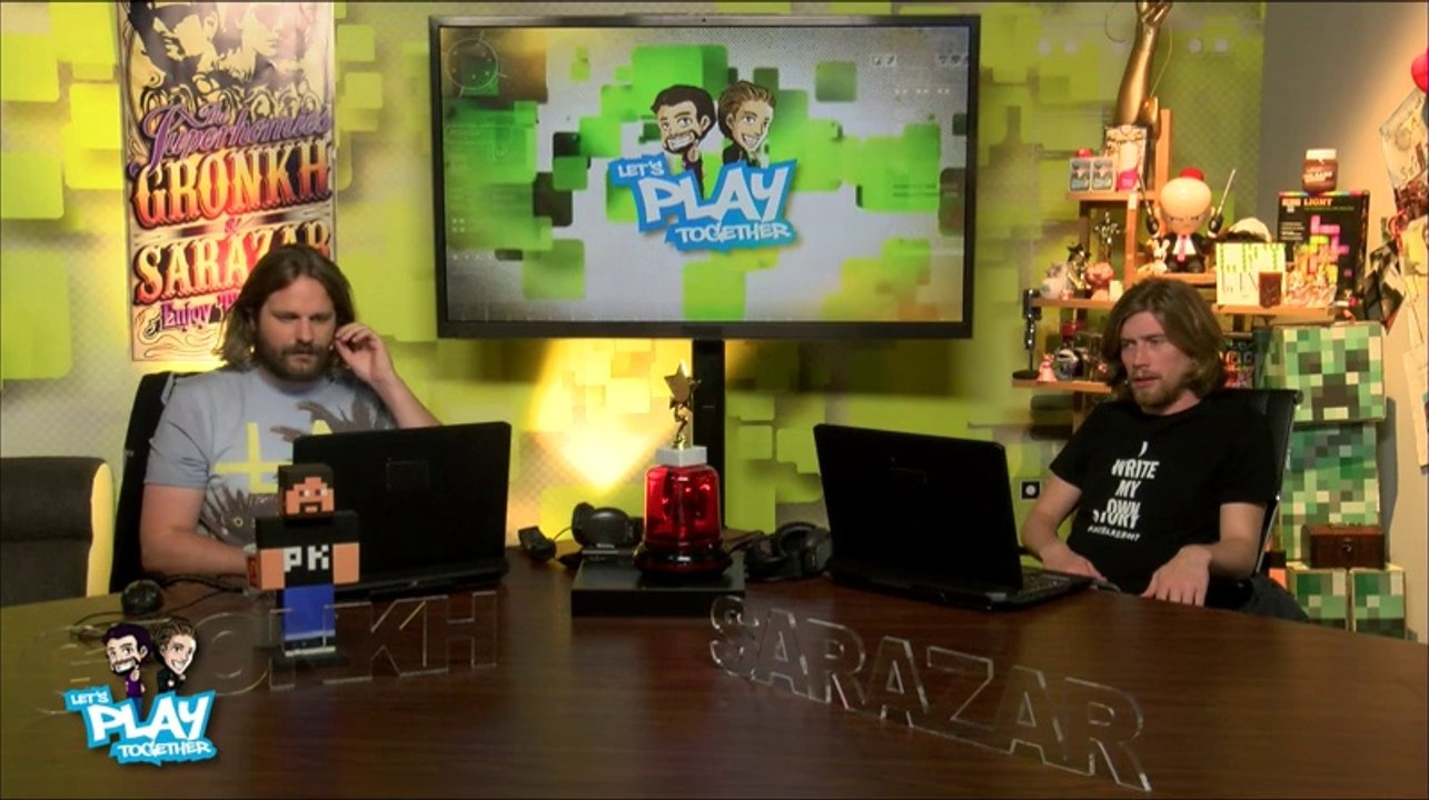 Let's Play Together mit Gronkh und Sarazar (Gamescom 2014/ALSIceBucketChallenge/Fische zocken Streetfighter) Teil 89-1/3
