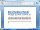Word 2007 Tutorial 2 - Formatting Text