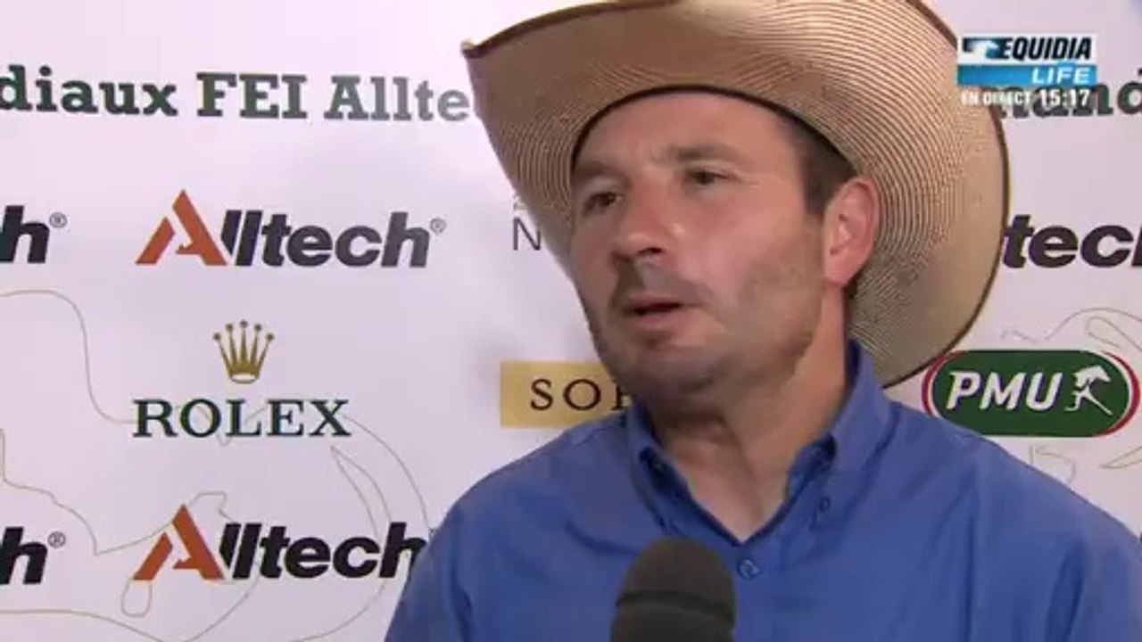 Franck Perret fair play après son pattern moyen - JEM - 26/08/14
