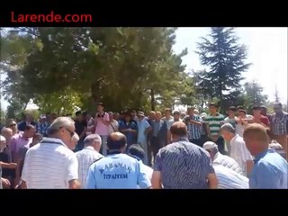 Bekir Sıtkı Erdoğan, Karaman'da Toprağa Verildi