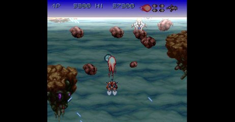 Axelay (1992) SNES Gameplay