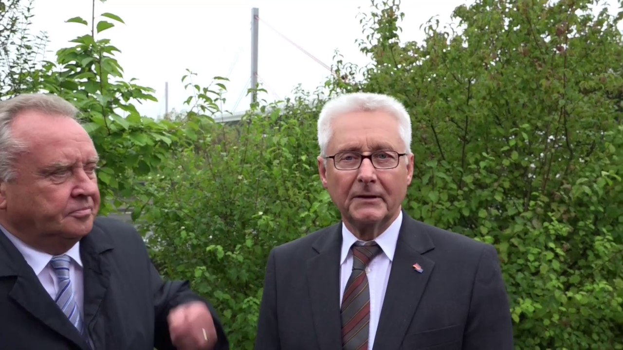 Leverkusen:Nowak und Buchhorn zufrieden mit Minsterbesuch (26.08.2014)