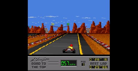 Al Unser Jr.'s Road to the Top (1994) SNES Gameplay
