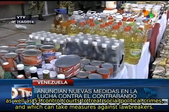 Venezuela announces new measures to combat smuggling