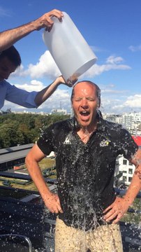 #TDF #icebucketchallenge by Christian Prudhomme, qui nomine à son tour Javier Guillén (La Vuelta), Gary Verity (Welcome to Yorkshire) et Gérard Holtz.