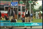 Pakistan sit-in protests continue despite evacuation order