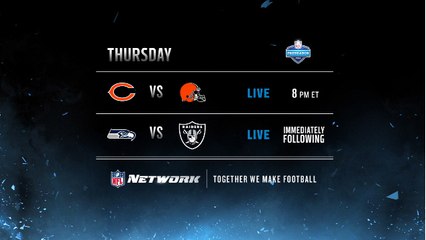 Bears vs. Browns/Seahawks vs. Raiders PROMOS