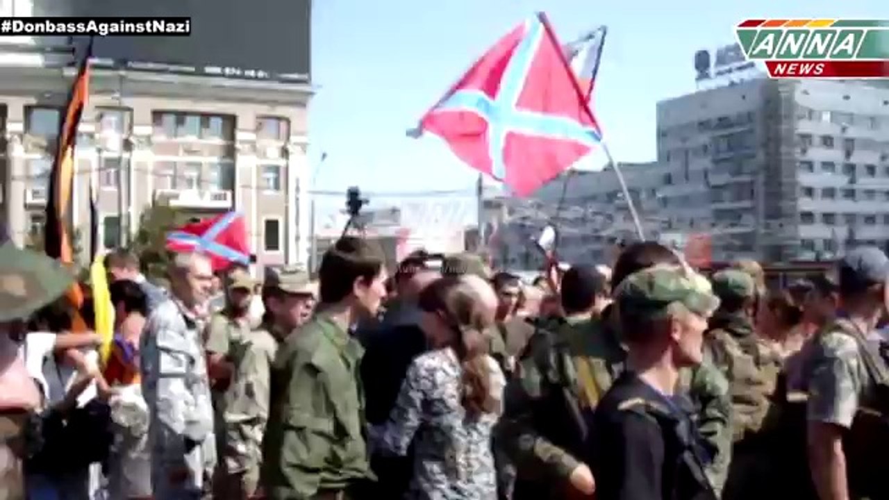 ДНР. Донецк. Колонна пленных Укров. 24.08.2014