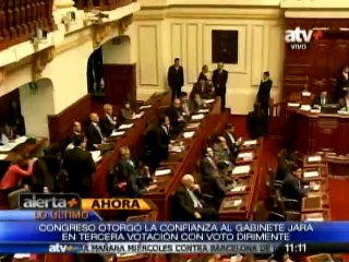 Fuerza Popular se pronuncia tras voto de confianza al Gabinete