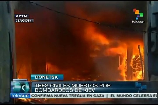 Federalistas de Doniétsk resisten; Kiev acribilla para no ceder