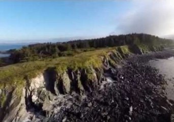 Aftermath of Explosion at Hypersonic Missile Launch Site