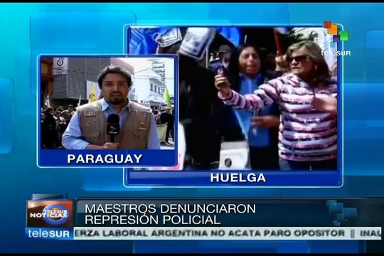 Maestros y médicos paraguayos marchan por mayor inversión en su sector